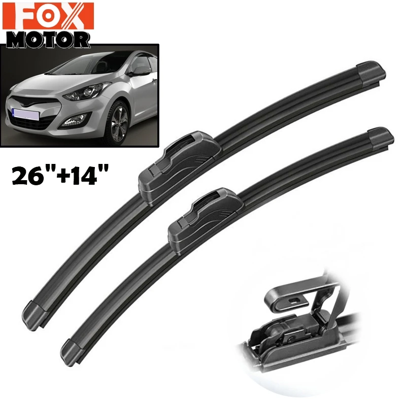 Misima 2" 14" щетки стеклоочистителя ветрового стекла подходят для hyundai i30 2013- стеклоочистителя переднего стекла
