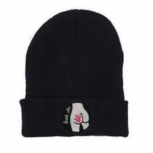 Смешной стиль Spank Me вязаная шапка зима шапки Повседневная шапочка для мужчин и женщин Модная вязаная Pac-Man зимняя шапка Skullies Hat