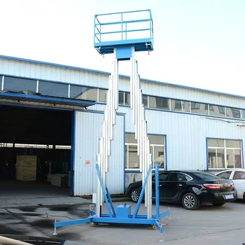 

Factory price aluminum alloy indoor mast aerial vertical work platform