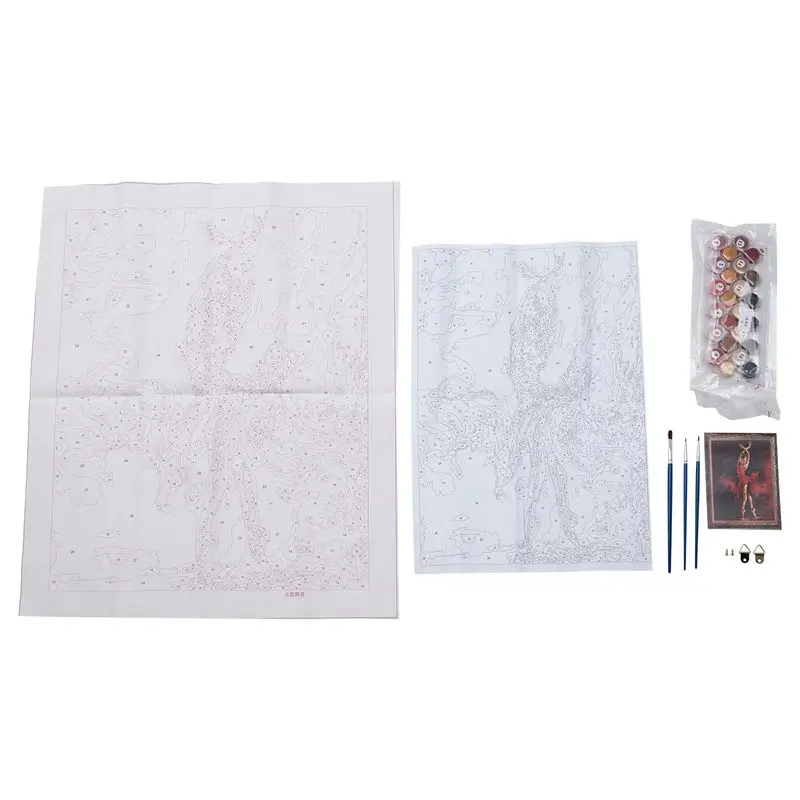 Промо акция! Балерина краска работает по номеру Diy масляная ing балет танцор 16x20