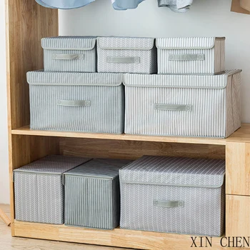 

New large For Toys Organizers Fabric Storage Bins With Lid Cube Non-Woven Folding Storage Box Home Bedroom Closet Office
