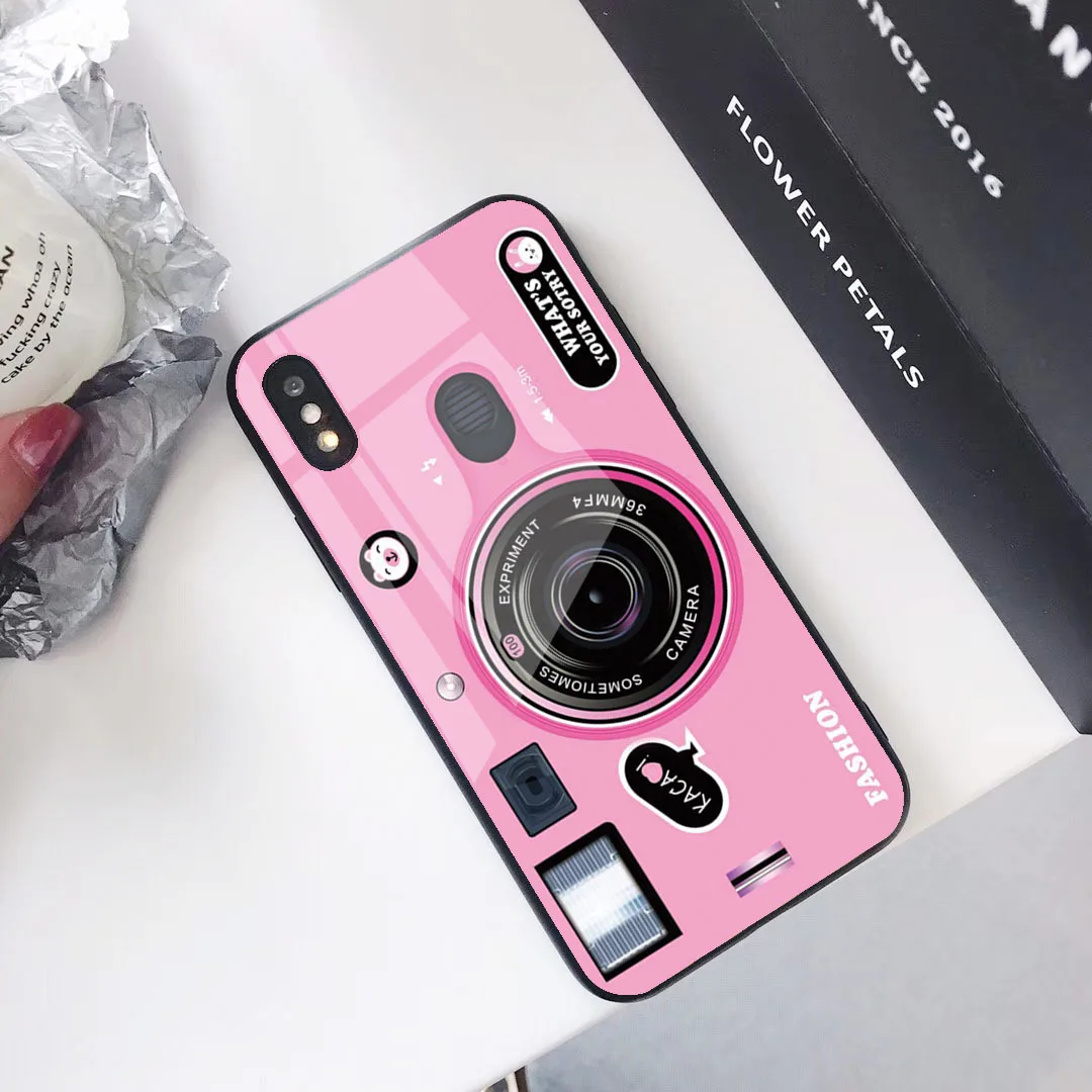 Винтажный чехол из закаленного стекла для камеры iPhone 11 Pro Max XS Max XR X XS i8 Plus i8 i7 i7 Plus чехол для iPhone 11 6s Plus