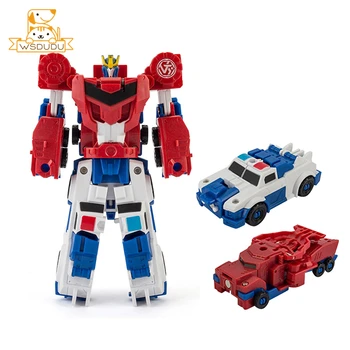 

Cool Magnetic Optimus Prime Action Figures Toys Powerful Car Robot Leader Deformed Doll Deformation Figurines Model For Boy Gift