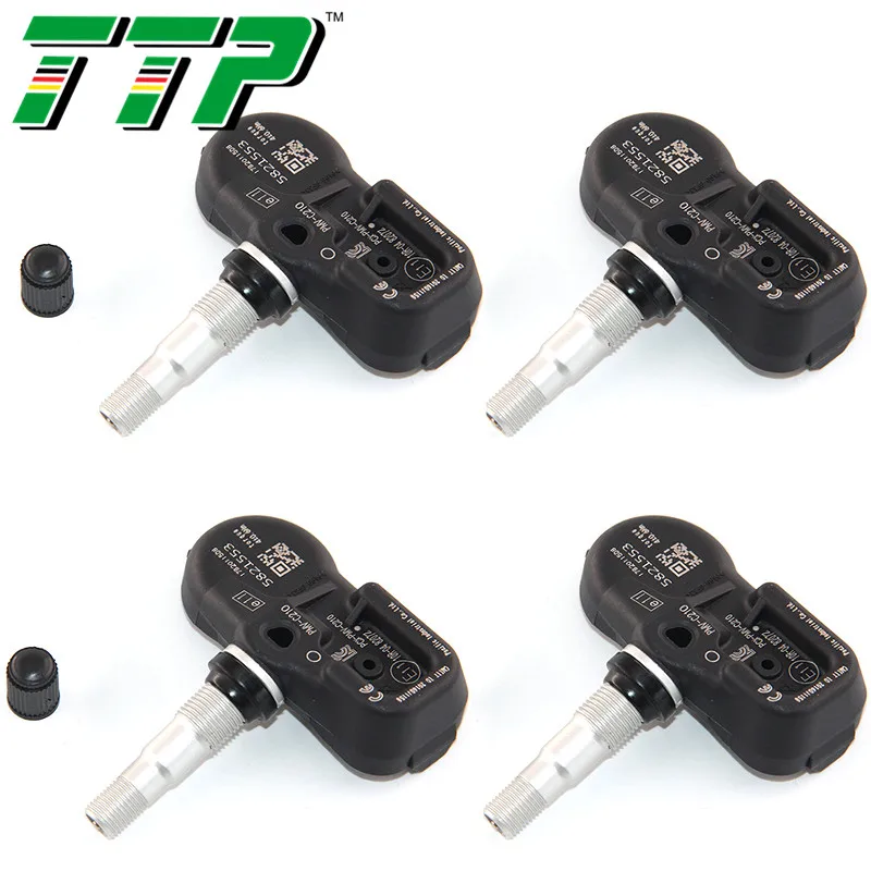 TTP 4 шт. 42607-02031 TPMS датчик давления в автомобильных шинах Система контроля клапанов для TOYOTA 42607-30070 42607-42020 433 МГц