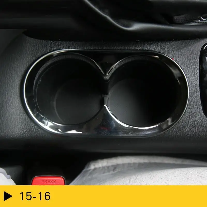 Чашки шестерни панель интерьера декоративная Автомобильная хромированная отделка украшения части модификации аксессуары 15 16 для Mazda Axela - Название цвета: Version D