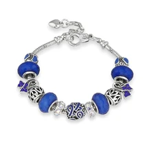 Модные ювелирные браслеты, браслет из сплава с бусинами, лента капает масло браслет