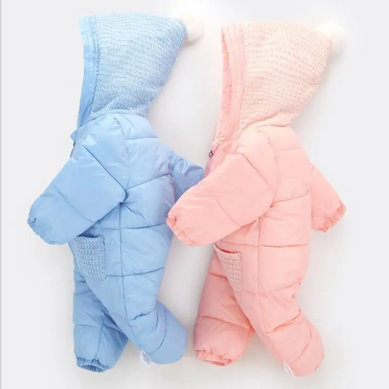 Г., зимняя теплая одежда для детей 3, 9, 6, 12, 24 месяцев, комбинезон с капюшоном для мальчиков и девочек, плотная одежда для малышей комбинезоны для новорожденных