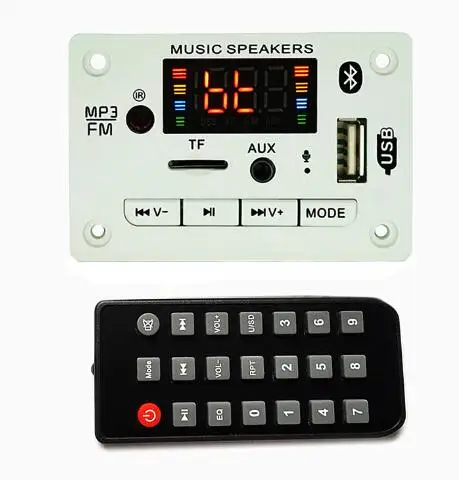 Новый MP3 декодер Плата декодера модуль 12 В Bluetooth 5 0 автомобильный USB mp3 плеер WMA WAV