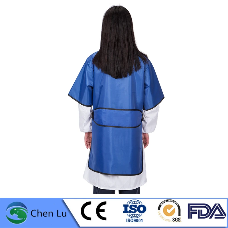 Подлинная рентгеновская гамма-Лучевая Радиационная Защитная свинцовая одежда защита от радиационного излучения 0,5 mmpb Двухсторонняя куртка с коротким рукавом