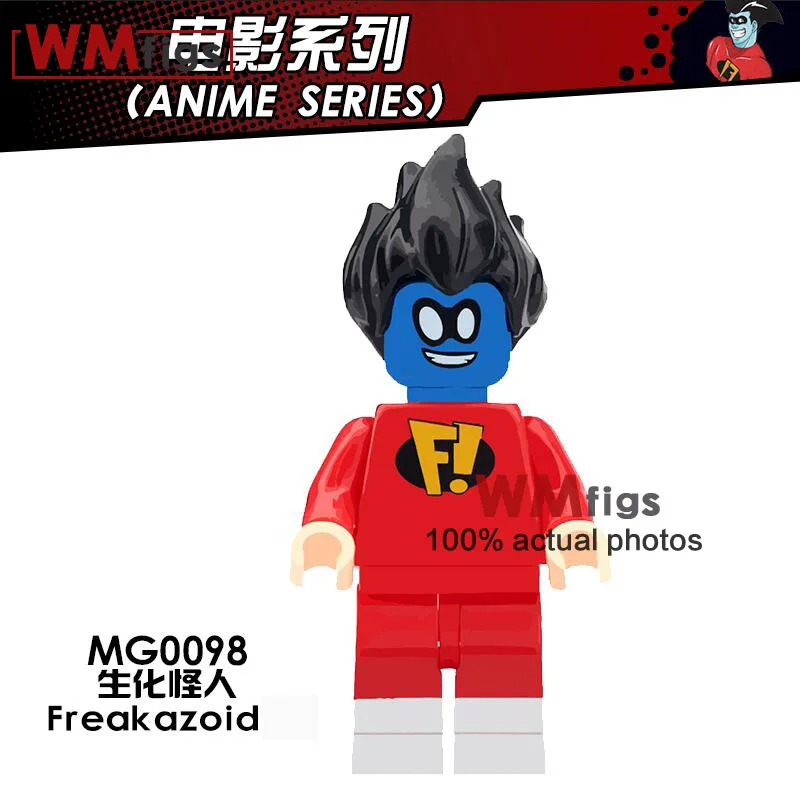 Pennywise Redux Стивен Кинг это одежда для клоуна Джордж ужас фильм маска зомби, Вампир Костюмы на Хэллоуин строительные блоки игрушки - Цвет: MG0098