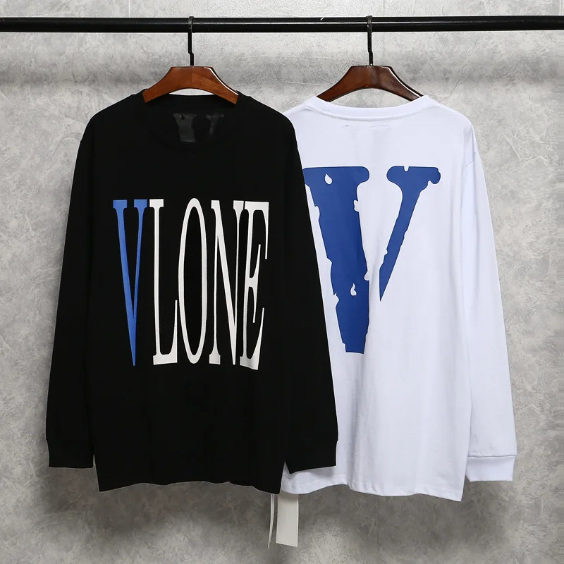 Европа и Америка популярный бренд V Lone уличный большой V вырез лодочкой хлопок Базовая рубашка пуловер с капюшоном Повседневная мода
