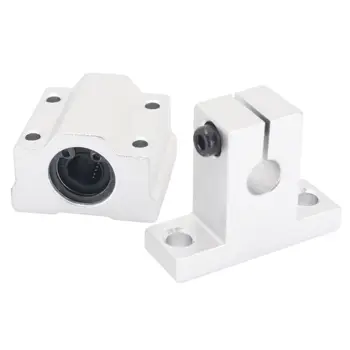 

2pcs 300mm Rod Rail Shaft With 4pcs SK8 Fixed Bearing SCS8UU Linear Slide Blocks High Quality