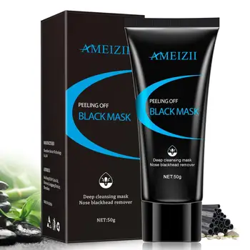

AMEIZII Blackhead Remover Nose Black Mask Face Care Mud Acne Treatment Peel Off Mask Pore Strip Black Deep Cleansing Skin Care