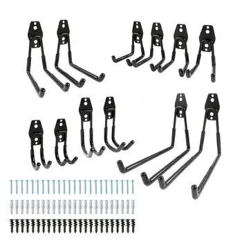 

12pcs Mixed Style Hanging Power Tool Hook Warehouse Home Garage Wall Mounted Brackets Hook Durable Heavy Storage Key Hook
