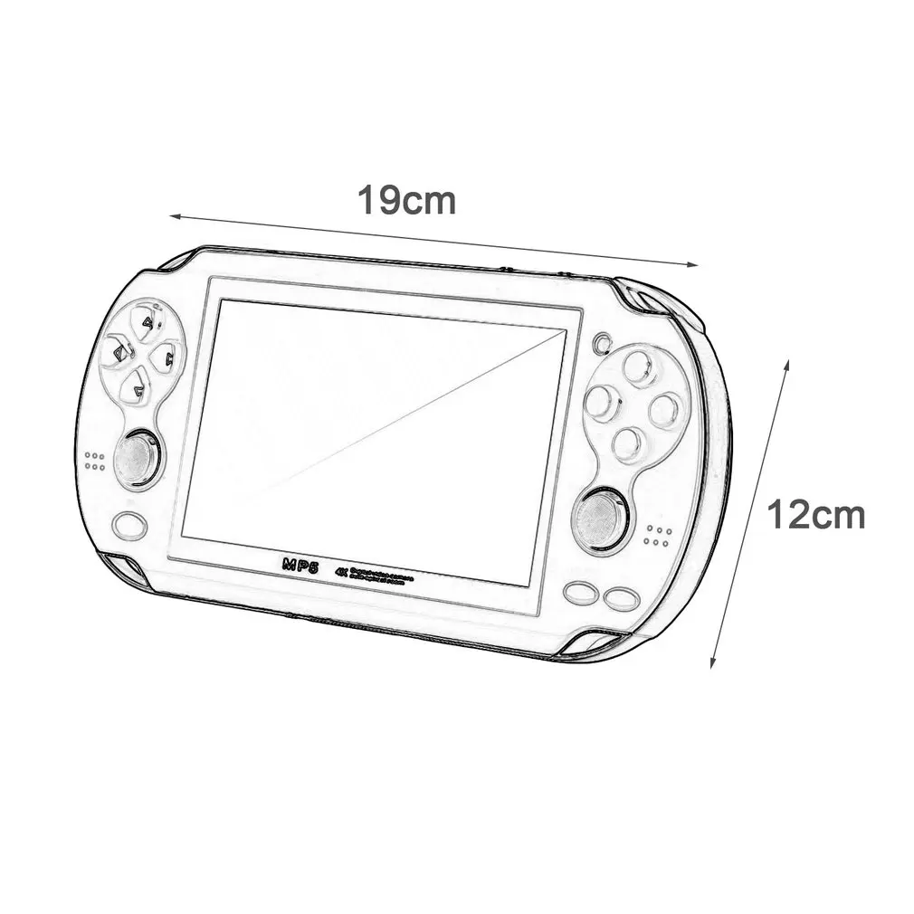 Mini Video Game Console for Playstation PSP Game Machine Double Joystick 4.3Inch Screen 8G Memory Video Camera MP4