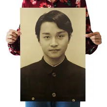 [A50] Лесли Чун я Ностальгический ретро плакат из крафт-бумаги Крытый Бар Кафе декоративная живопись