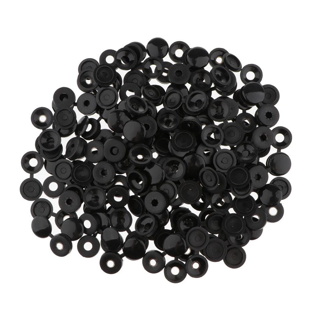 500pcs Practical Self-tapping Screws Decorative Cover Plastic Nuts Bolts Covers Exterior Protective Caps Furniture Hardware