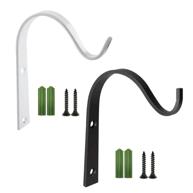 Kovácsoltvas Növényi Horgok Lógnak Kültéri Fali Dekoráció Növény Lógó Tartókkal, Amelyeket Madáretetőkhöz Használnak Virágvályú Lámpák