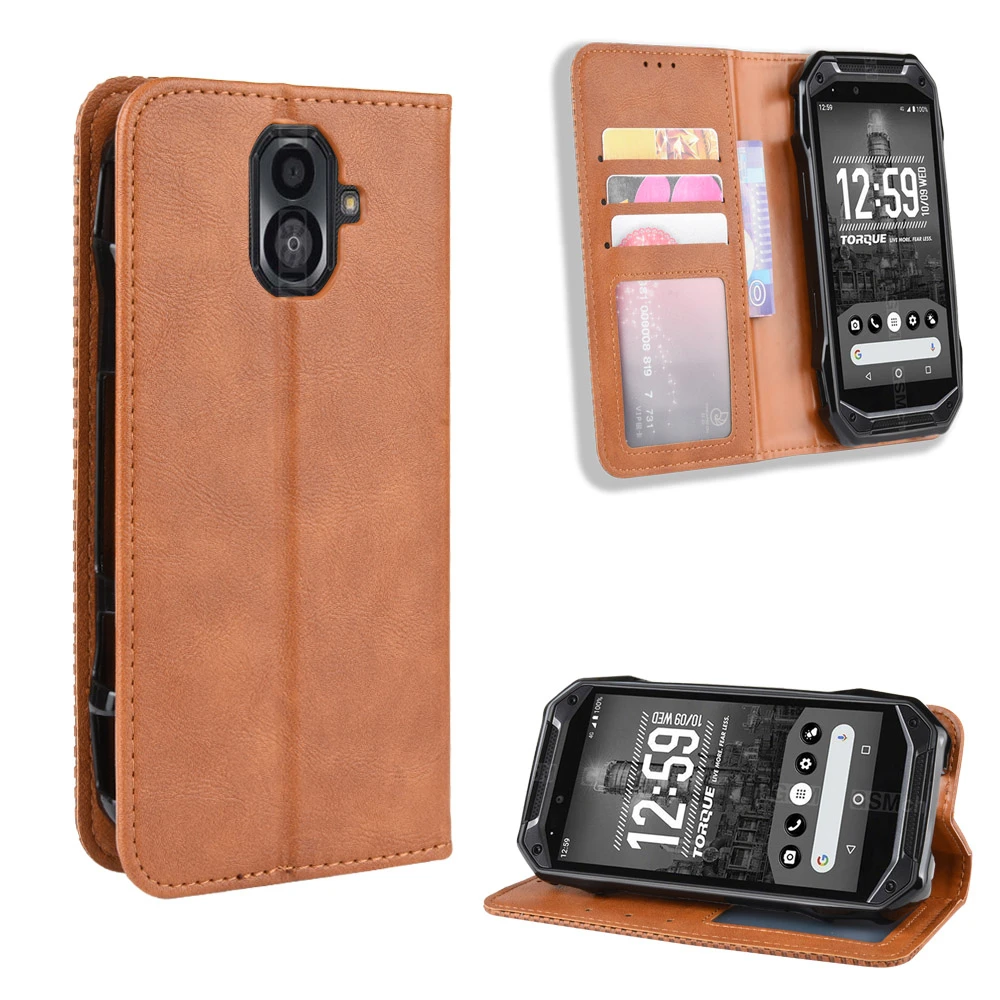 Для Kyocera Torque G04 Kantan Sumaho 705KC Android One X3 кошелек Чехол в винтажном стиле из искусственной кожи с магнитной откидной крышкой