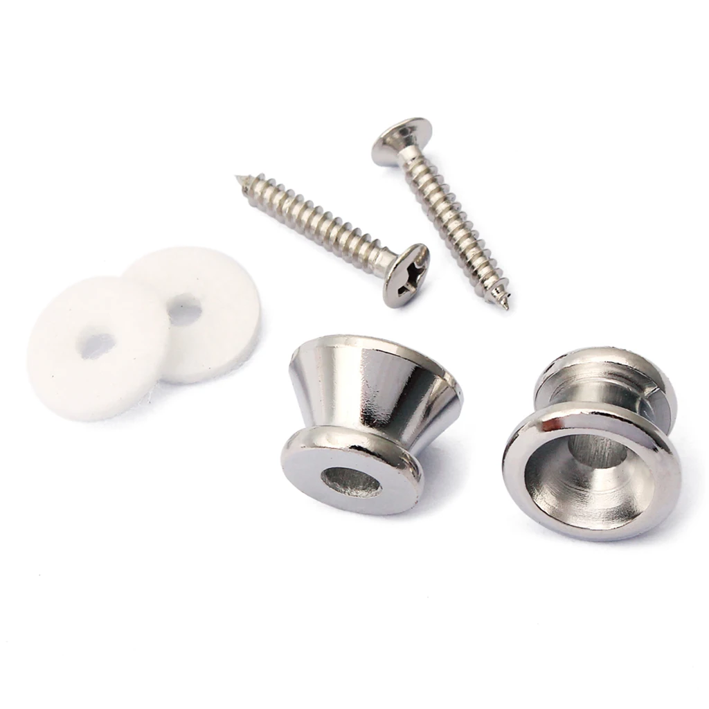 2pcs Guitar Strap Locks Metal Strap Locks For Acoustic Electric Guitar Bass