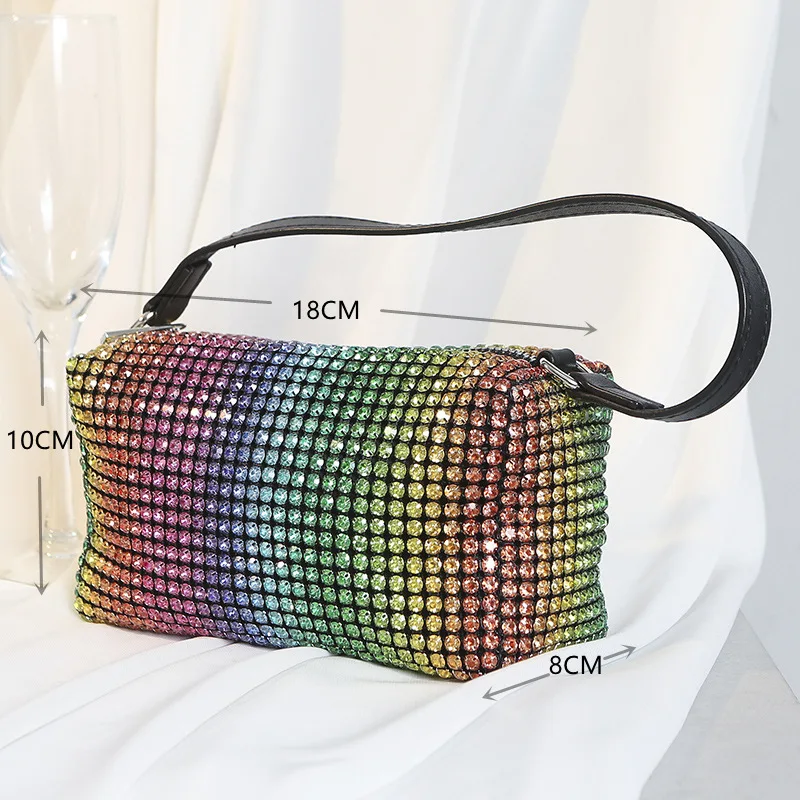 Rainbow Glitter Shaker Satchel Bag