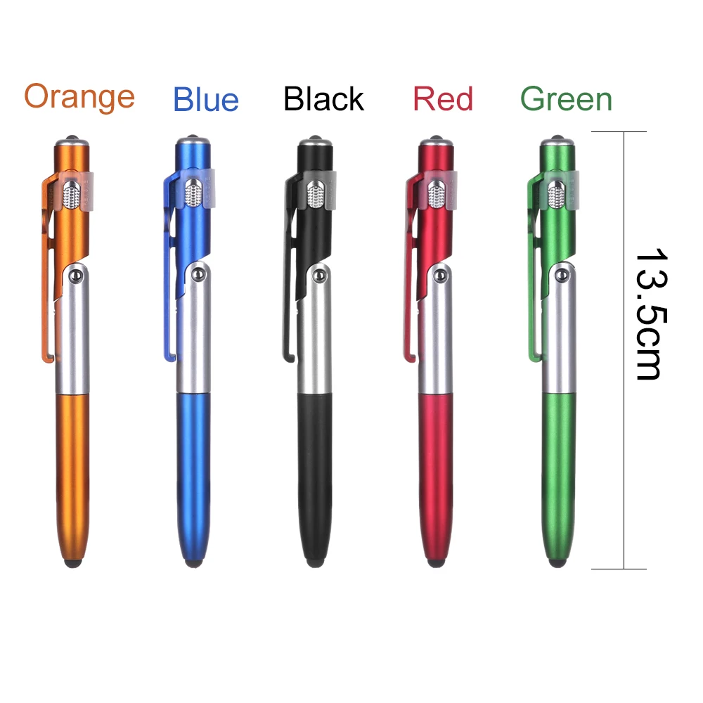 4 в 1 Складная шариковая ручка, стилус для экрана, сенсорные ручки, Универсальный мини емкостный карандаш, светодиодный, для планшета, Аксессуары для мобильных телефонов