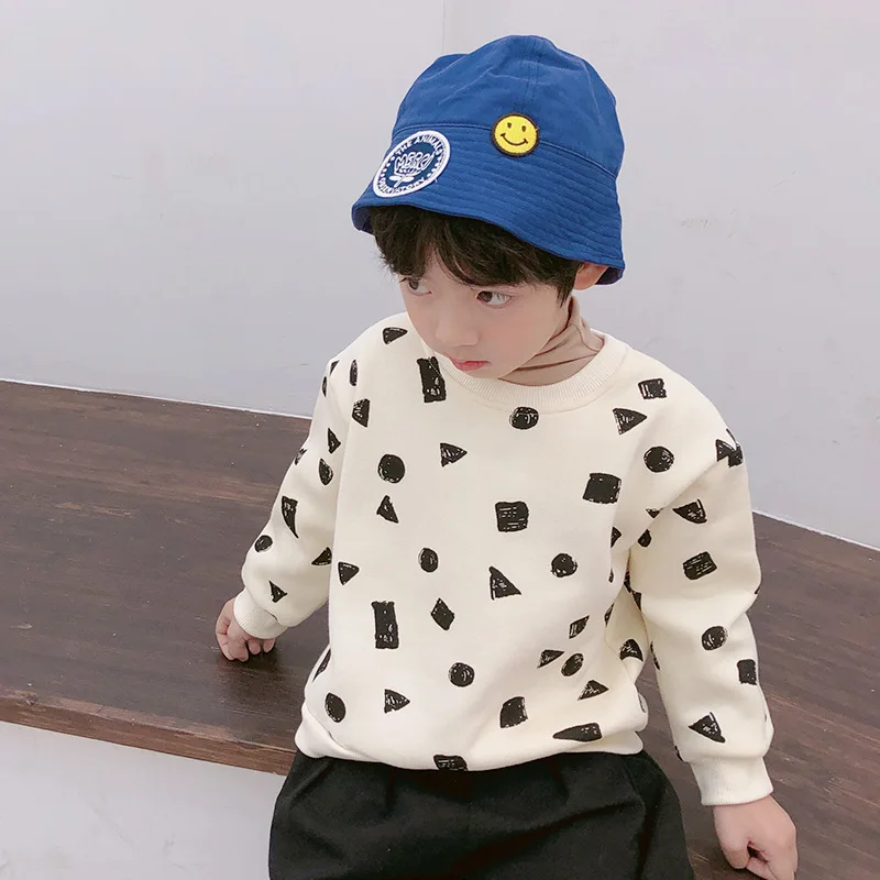 Детский свитер в Корейском стиле для мальчиков; свитер детские толстовки; пуловер свитер для девочек Одежда для маленьких мальчиков Poleron; для мальчиков - Цвет: 13
