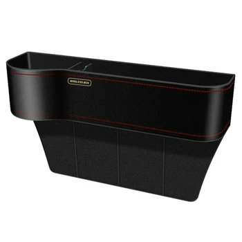 

Multifunction Car Wireless Charger Storage Box Organizer for Iphone X 7 8 Plus Samsung S9 Plus Car Seat Space Filler Holder Usb