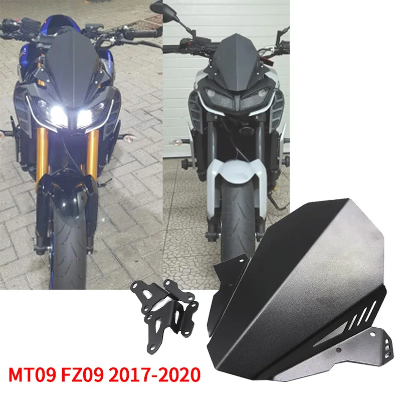 Мотоцикл CNC алюминиевый обтекатель лобового стекла подходит для Yamaha MT09 MT 09 FZ09 2017