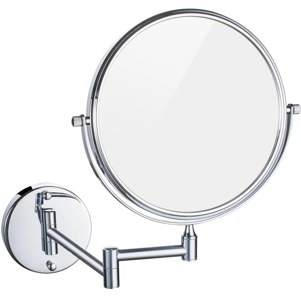

8 Inch Bronze Magnifying Makeup Mirror Wall Mounted for Bathroom with 10x/7x/5x/c3X Magnification Multi-color, NO LIGHT