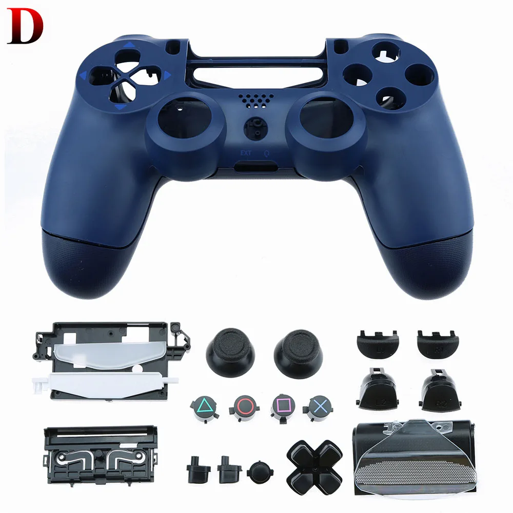 YuXi оболочка для ps4 pro тонкая Замена полная оболочка и кнопки мод комплект контроллер пользовательский чехол Корпус для playstation 4 pro - Цвет: D