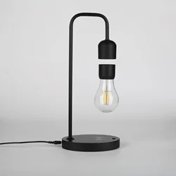 Lampe électrique à lévitation magnétique avec pendule et chargeur sans fil, éclairage d'intérieur et de bureau créatif, idéal pour la nuit 