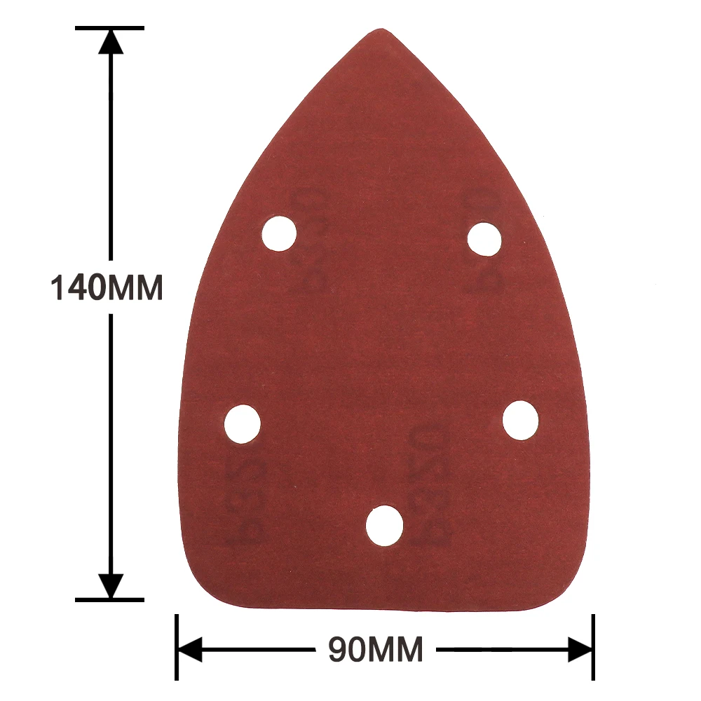 Triangle Orbital Sander Sandpaper Sanding Paper Hook Loop 40-1000 Grit Assorted