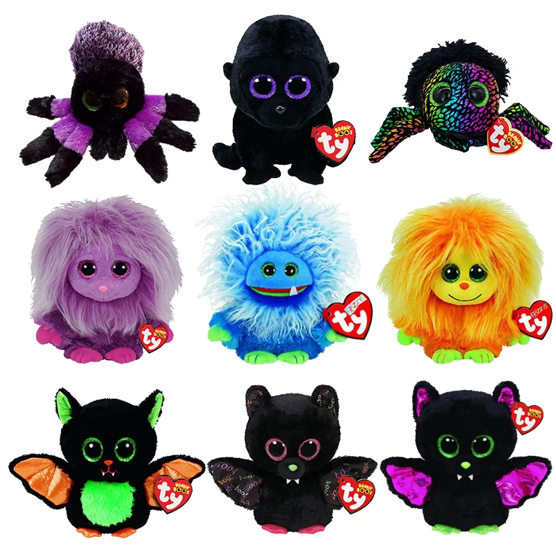 Ty Beanie Boos 6 дюймов 15 см с большими глазами призрачная летучая мышь серии паук