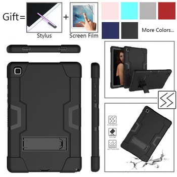 

Silicone + Pc Hard Stand Case Cover For Samsung Galaxy Tab A 10.1 2019 SM-T515 A7 S6 Lite 10.4 S5E 10.5” Shockproof Tablet Case