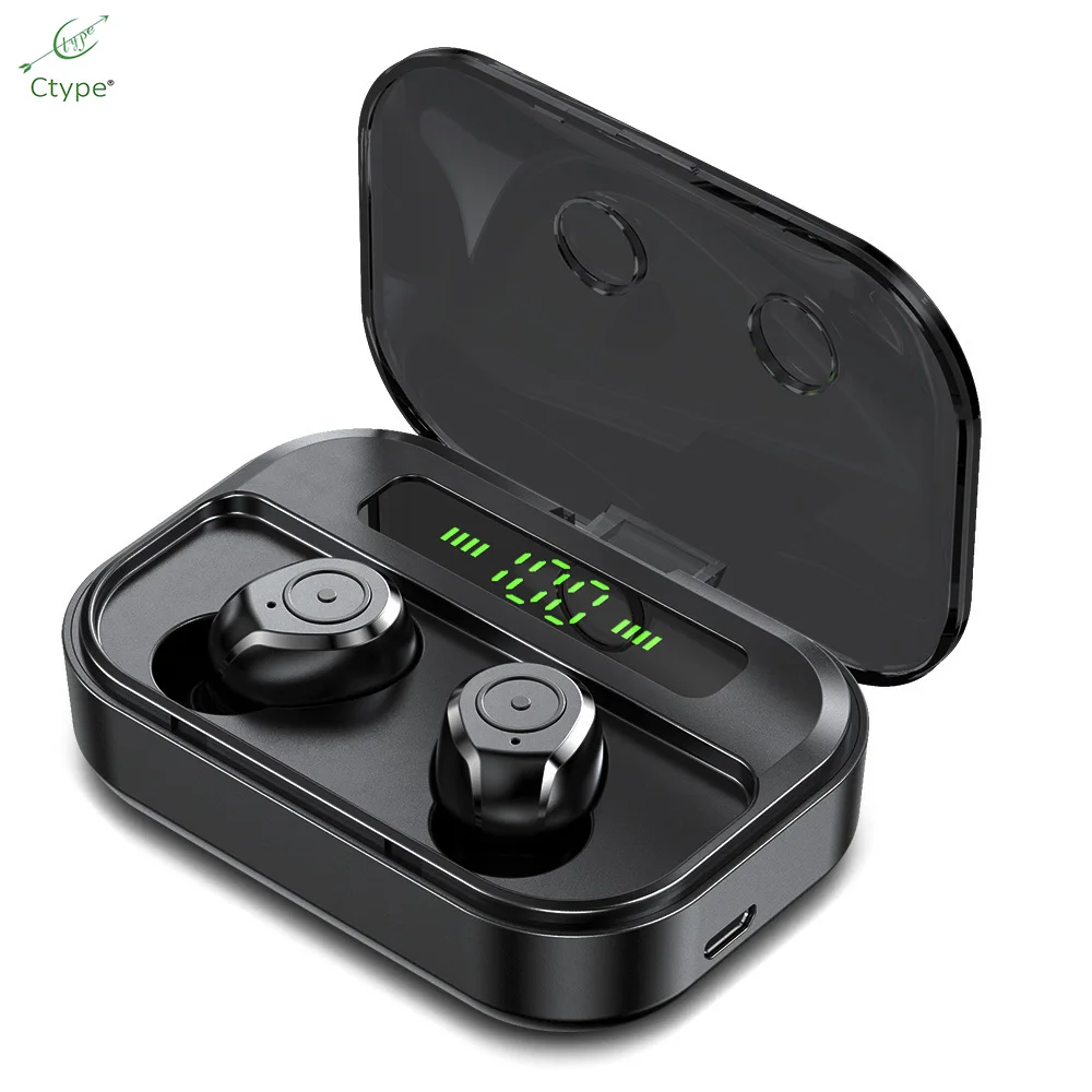 Ctype Waterproof Headphone Stereo Microphone TWS Wireless M7s Earphones Bluetooth Earbuds With Charging Case | Электроника