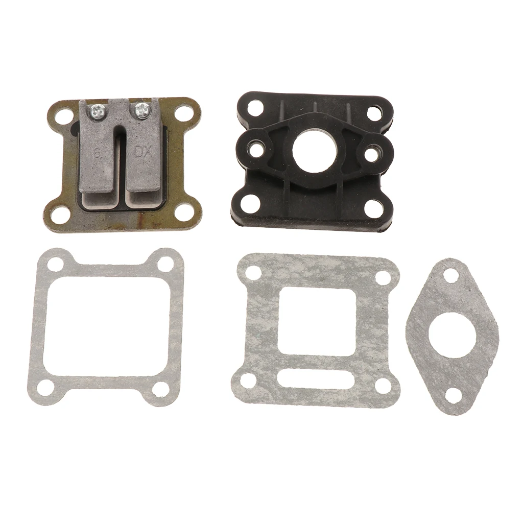 

High Quality Reed Valve Inlet + Manifold Intake Pipe + Intake Pipe Gasket for 2 Stroke 47cc 49cc Engine Carburetor