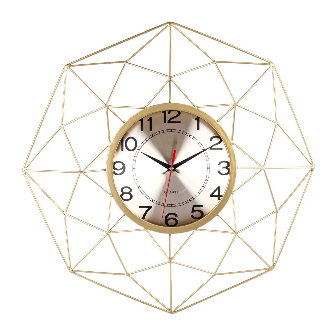 

Unique Design 1 Pcs 20 Inches 50cm Creative Art Personality Wall Clock Fashionable Mute Wall Clock Hanging Clock Decor - Golden