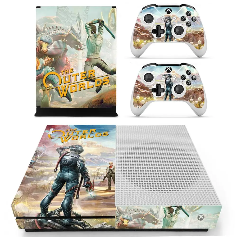 Внешний мир наклейка для Xbox One S консоль и контроллеры для Xbox One тонкая игра Кожа Наклейка s винил