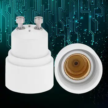 

5pcs Gu10 to E14 Adapter Screw-in Lamp Base Holder Socket Converter Heat Resistant Lamp Base Converter Adapter