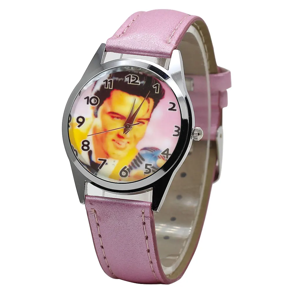 Черные персональные часы для мальчиков и девочек с героями мультфильмов