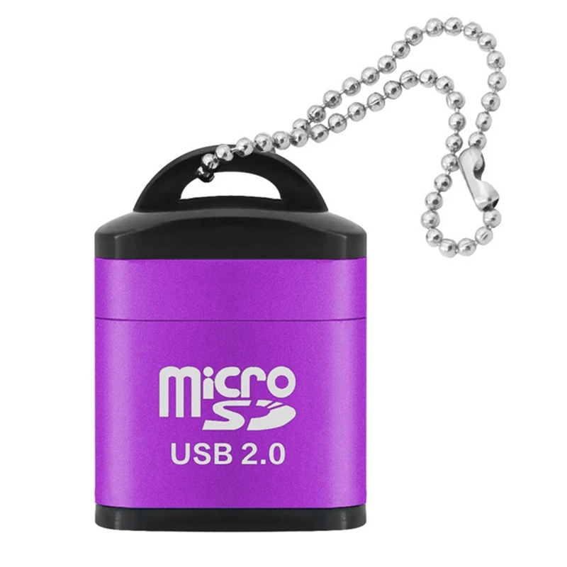 PP Портативный мини USB 2,0 Micro SD TF кард-ридер адаптер флэш-накопитель флэш-память SD кард-ридер - Цвет: PP