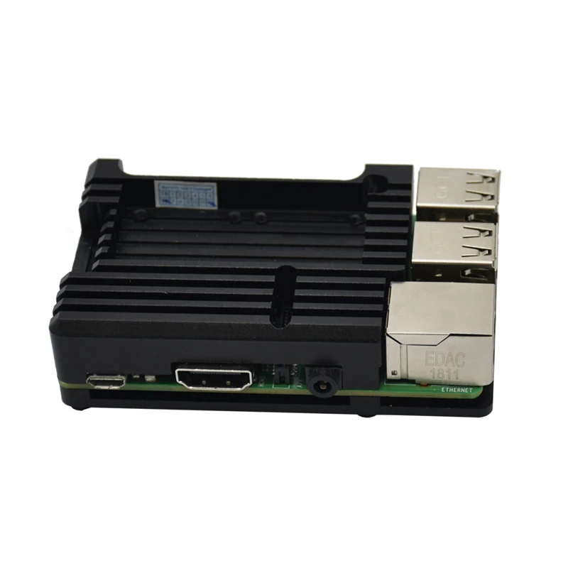 MOOL для Raspberry Pi 4 Модель B+ охлаждающий корпус металлический из алюминиевого сплава чехол вентилятор радиатора