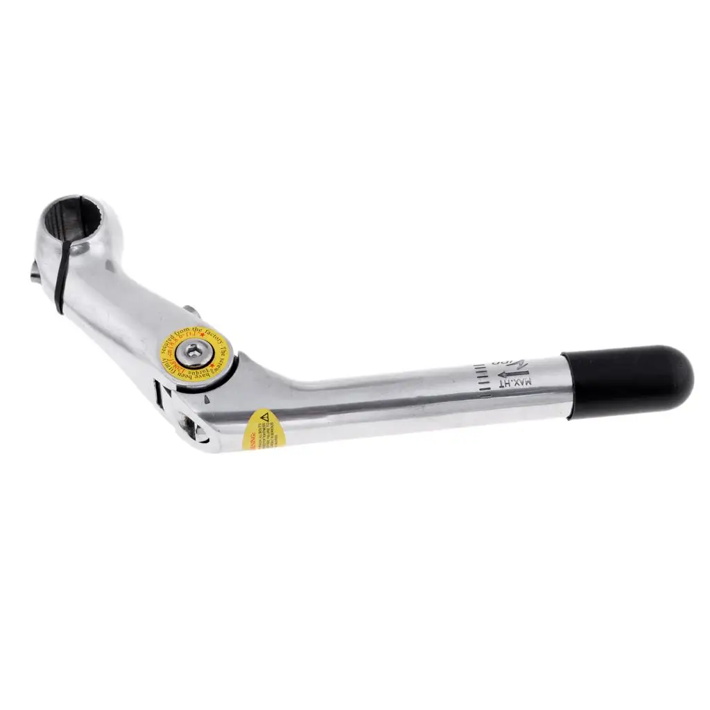 Universal Mountain Bike Handlebar Aluminum Alloy Quill Stem 25.4mm Silver