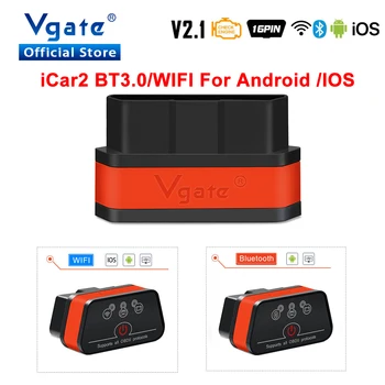 Vgate iCar 2 ELM327 Wifi/Bluetooth OBD OBDII OBD2 Автомобильный сканер для диагностики инструмент ELM 327 wi fi obdii считыватель кодов Автомобильный сканер Vgate iCar 2 ELM327 Wifi/Bluetooth OBD OBDII OBD2 Автомобильный сканер для диагностики инструмент ELM 327 wi fi obdii считыватель кодов Автомобильный сканер