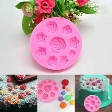 3D цветок силиконовые формы Свадебный Торт помадка форма для шоколада сладостей выпечки торта украшения инструмент формы для выпечки