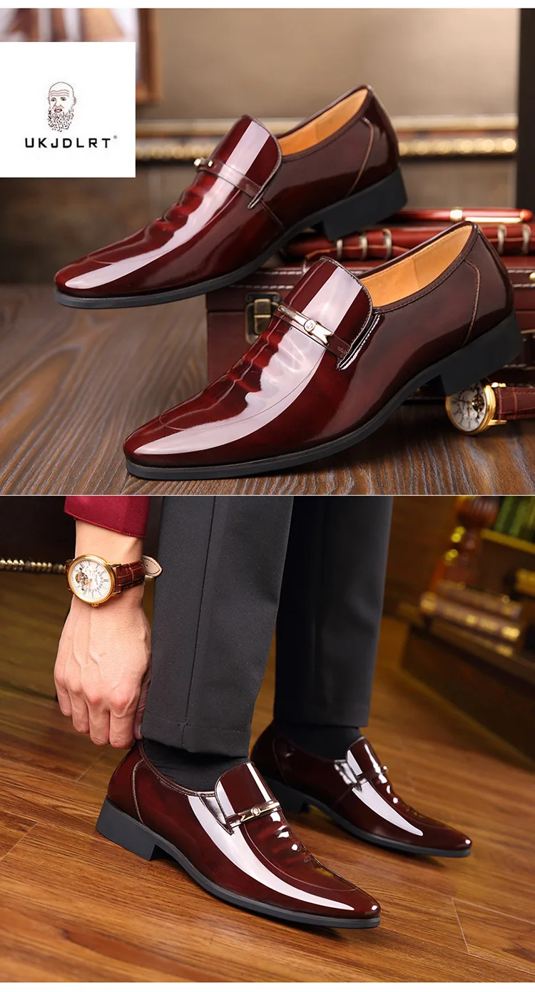 Leather Formal Shoes Pointed Toe 