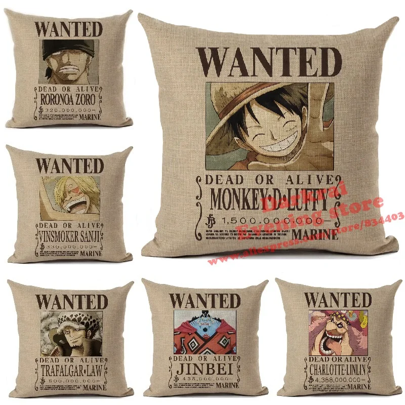 Цельный чехол для подушки с аниме заказом мультяшное украшение дома гостиной