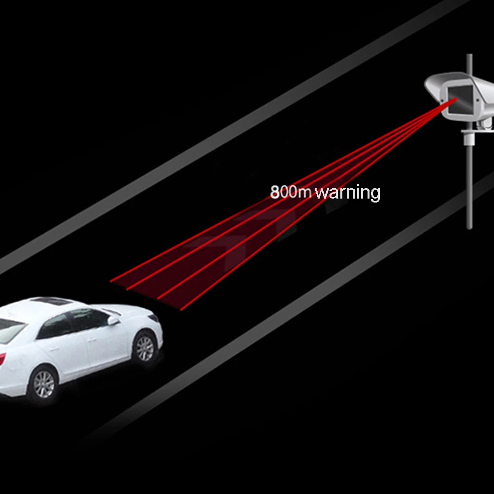 Автомобильный радар-детектор автомобиля Авто 360 градусов обнаружения V7 английский/русский скорость голосового оповещение, предупреждение 16 полосный светодиодный дисплей