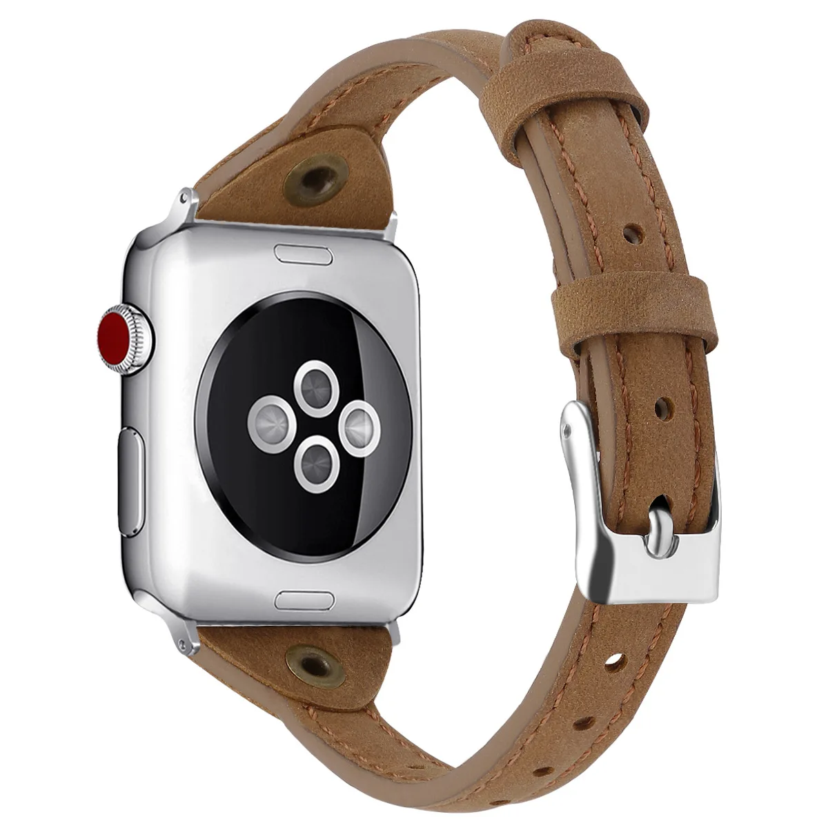 Apple Watch 5 Кожаный ремешок 44 мм 40 мм iWatch ремешок 38 мм 42 мм кожаный одинарный браслет для путешествий Apple Watch 5 4 3 2 1 ремешок